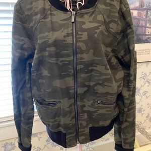 Sanctuary Camo Bomber Jacket